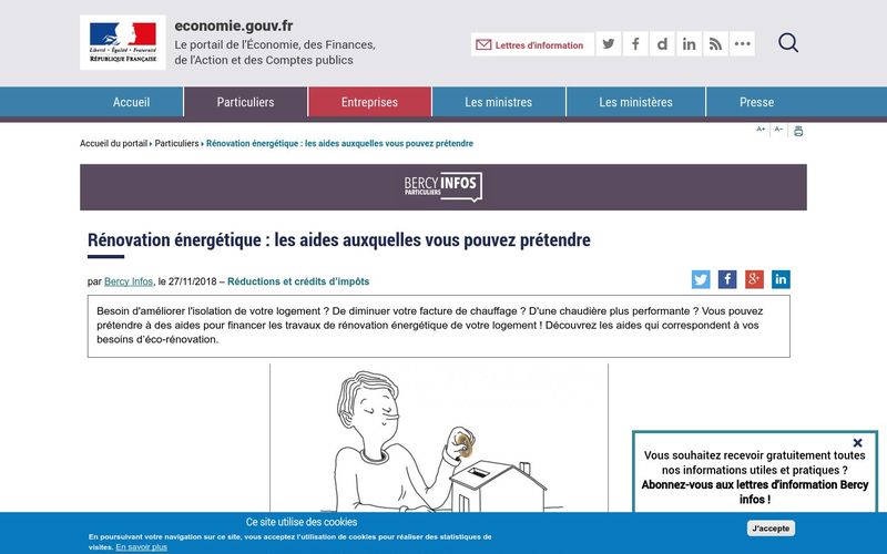 Rénovation énergétique : les aides auxquelles vous pouvez prétendre | Le portail des ministères économiques et financiers